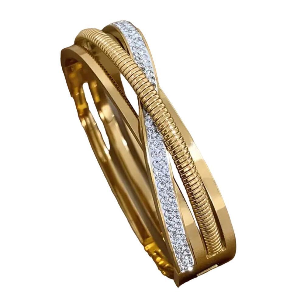 Elegant Gold and Silver Women's Bracelet